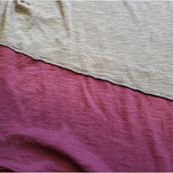 Free People Midnight Colorblock Ombre Hi-Low Tee XS - Picture 2 of 8